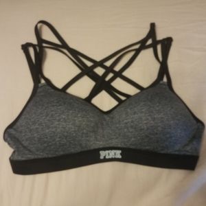 Pink Victoria's Secret Ultimate Push-Up Sports Bra